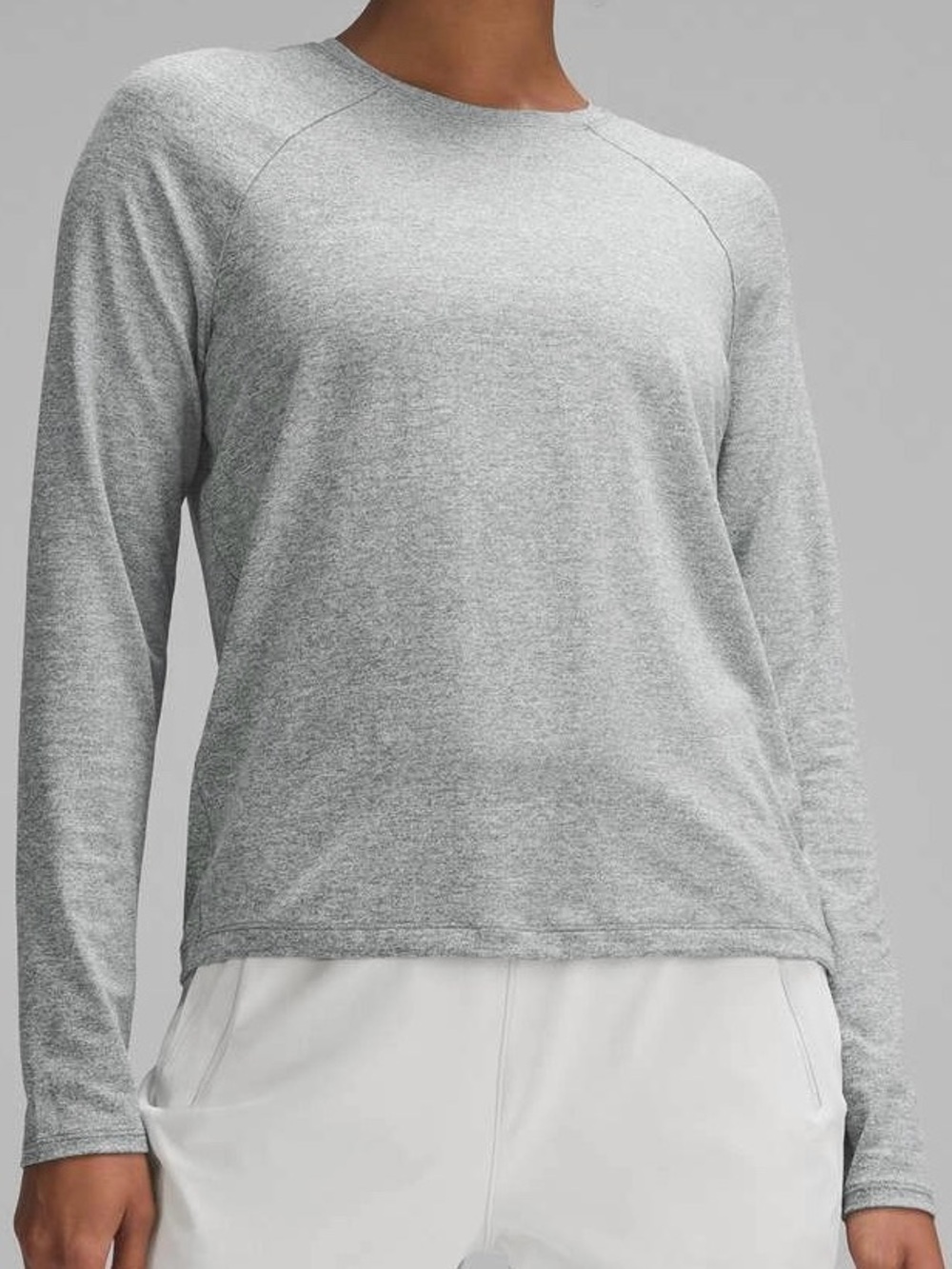 Lululemon License to Train Classic-Fit Longsleeve Shirt Light Heathered Grey 0